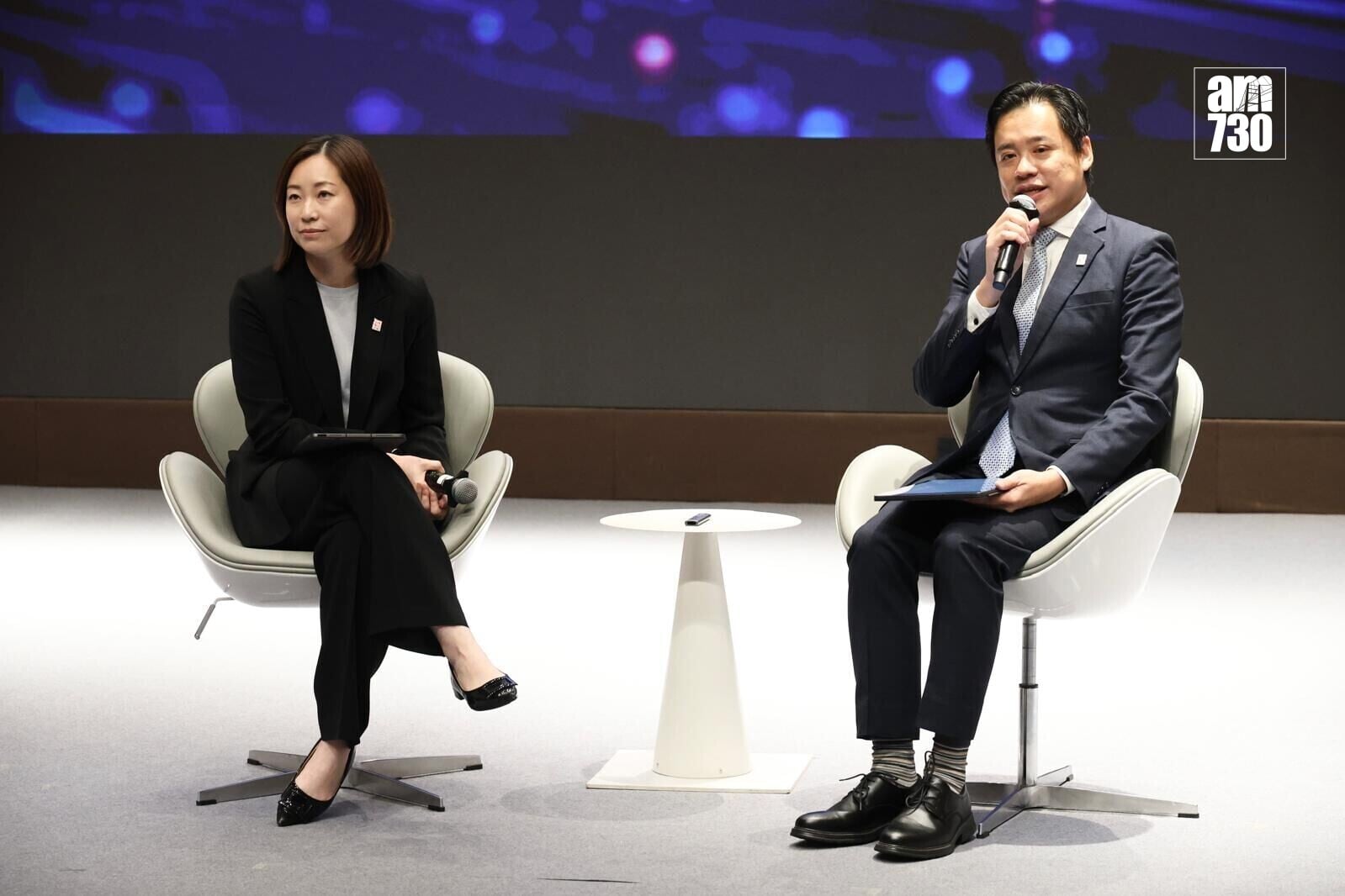 香港國際廉政學院在發布典禮後,安排專題研討會。(周令知攝)