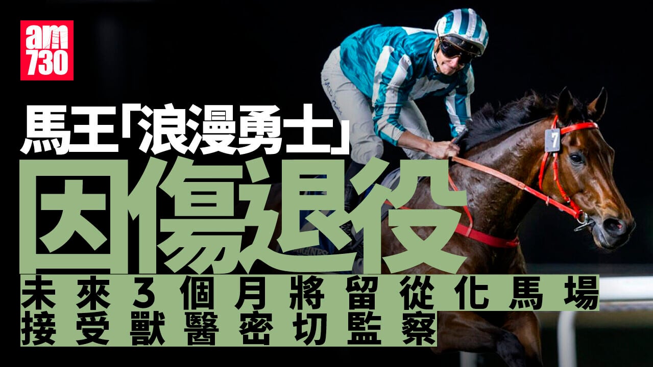 馬王「浪漫勇士」因傷退役　暫留從化馬場監察3個月