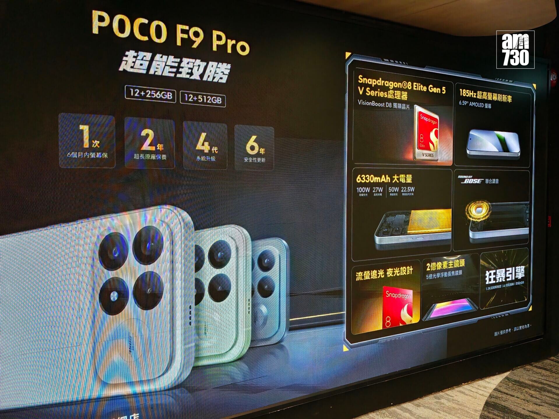 小米POCO F9 Pro重點規格一覽。