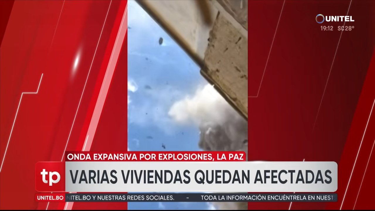 Difunden imágenes del momento exacto de las explosiones en un cuartel de Viacha 0 49 screenshot