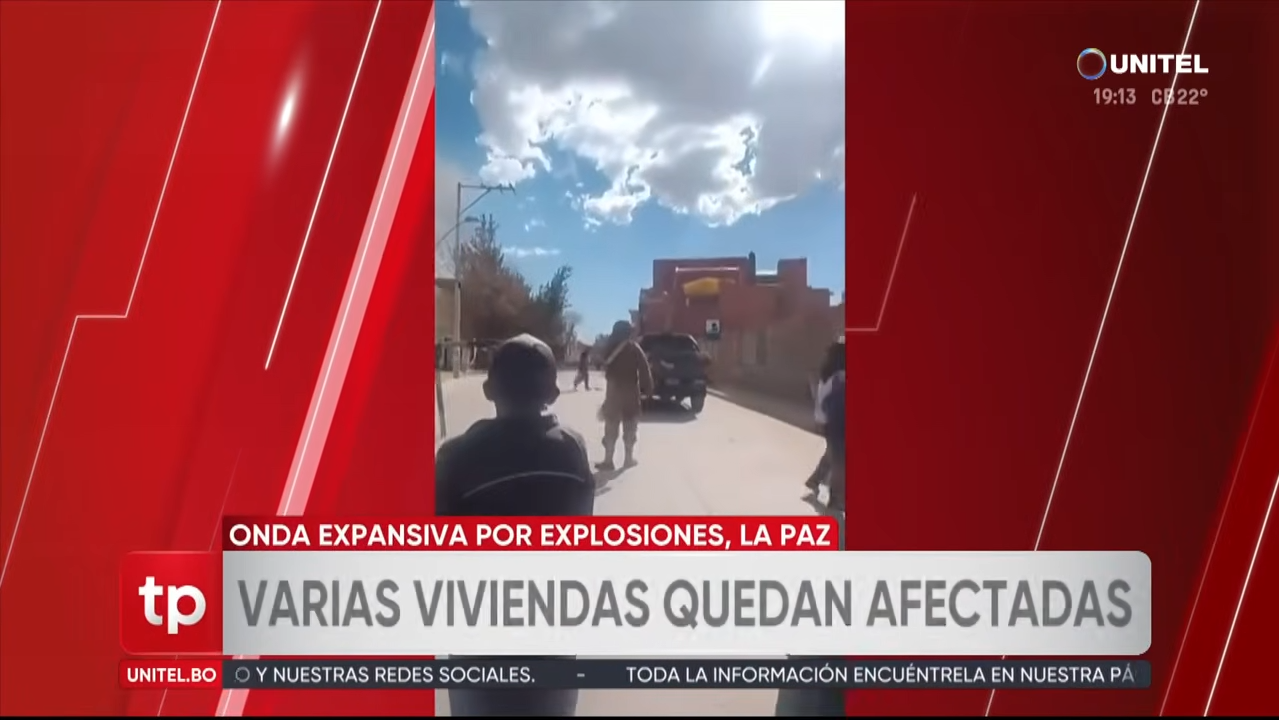 Difunden imágenes del momento exacto de las explosiones en un cuartel de Viacha 1 44 screenshot
