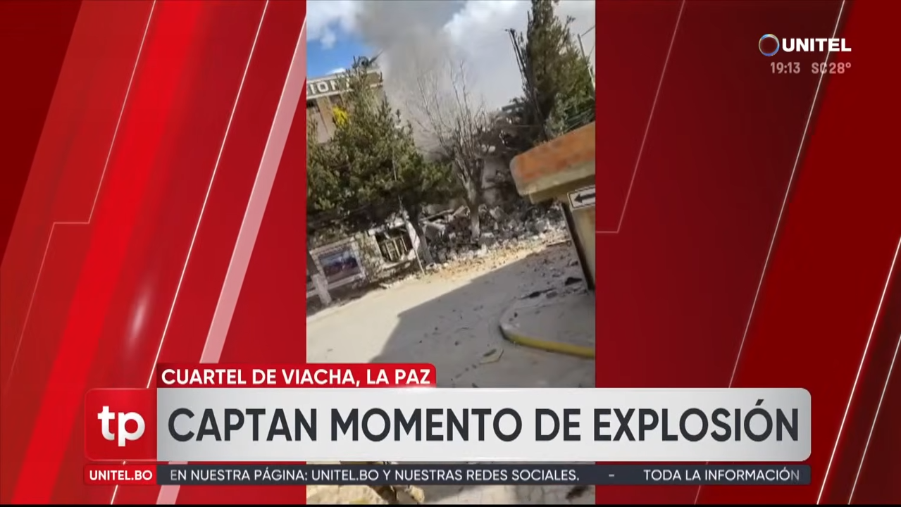 Difunden imágenes del momento exacto de las explosiones en un cuartel de Viacha 1 51 screenshot