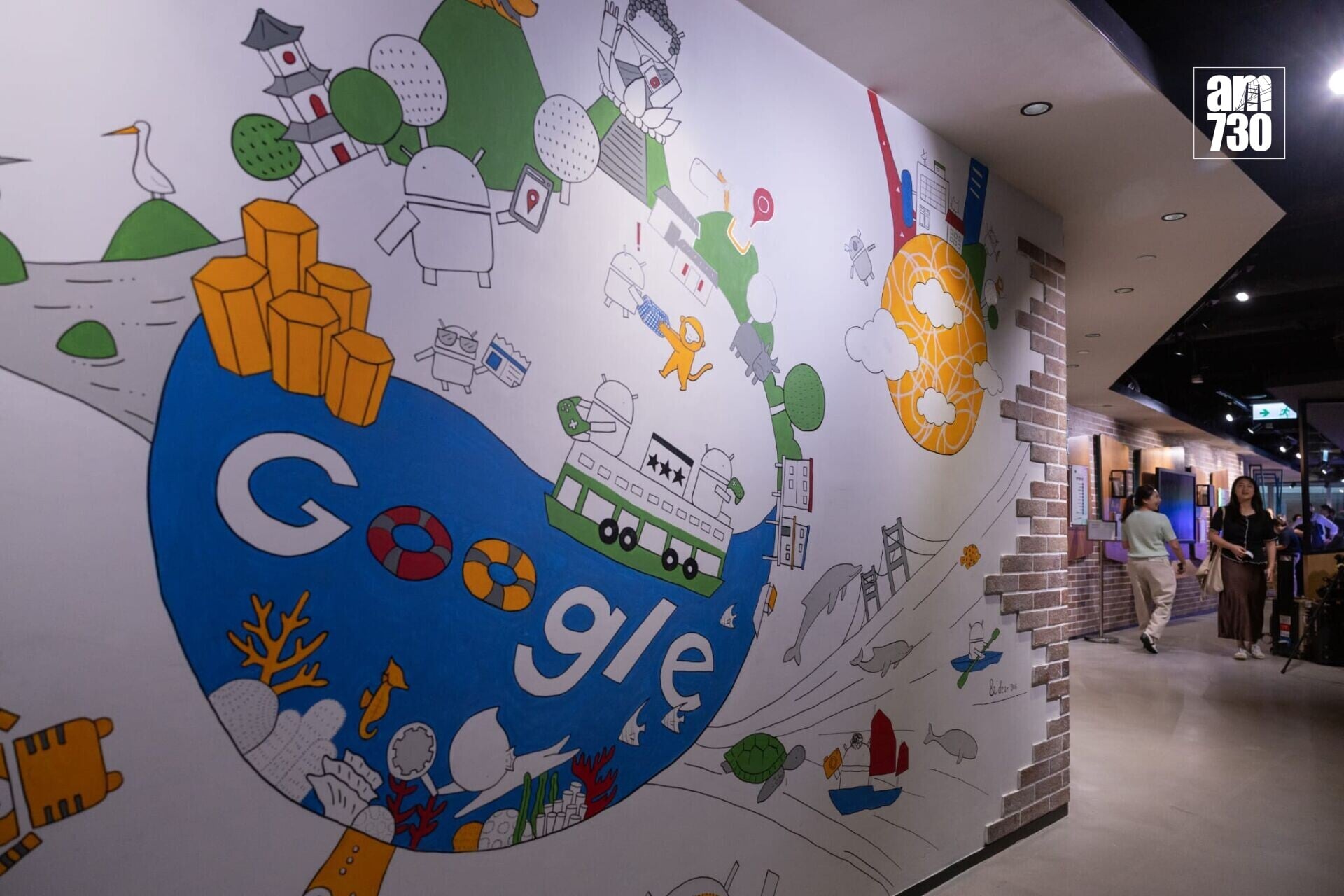 國泰夥Google研發AI預測航跡雲 ,助機師調整飛行高度減氣候影響。(蘇文傑攝)