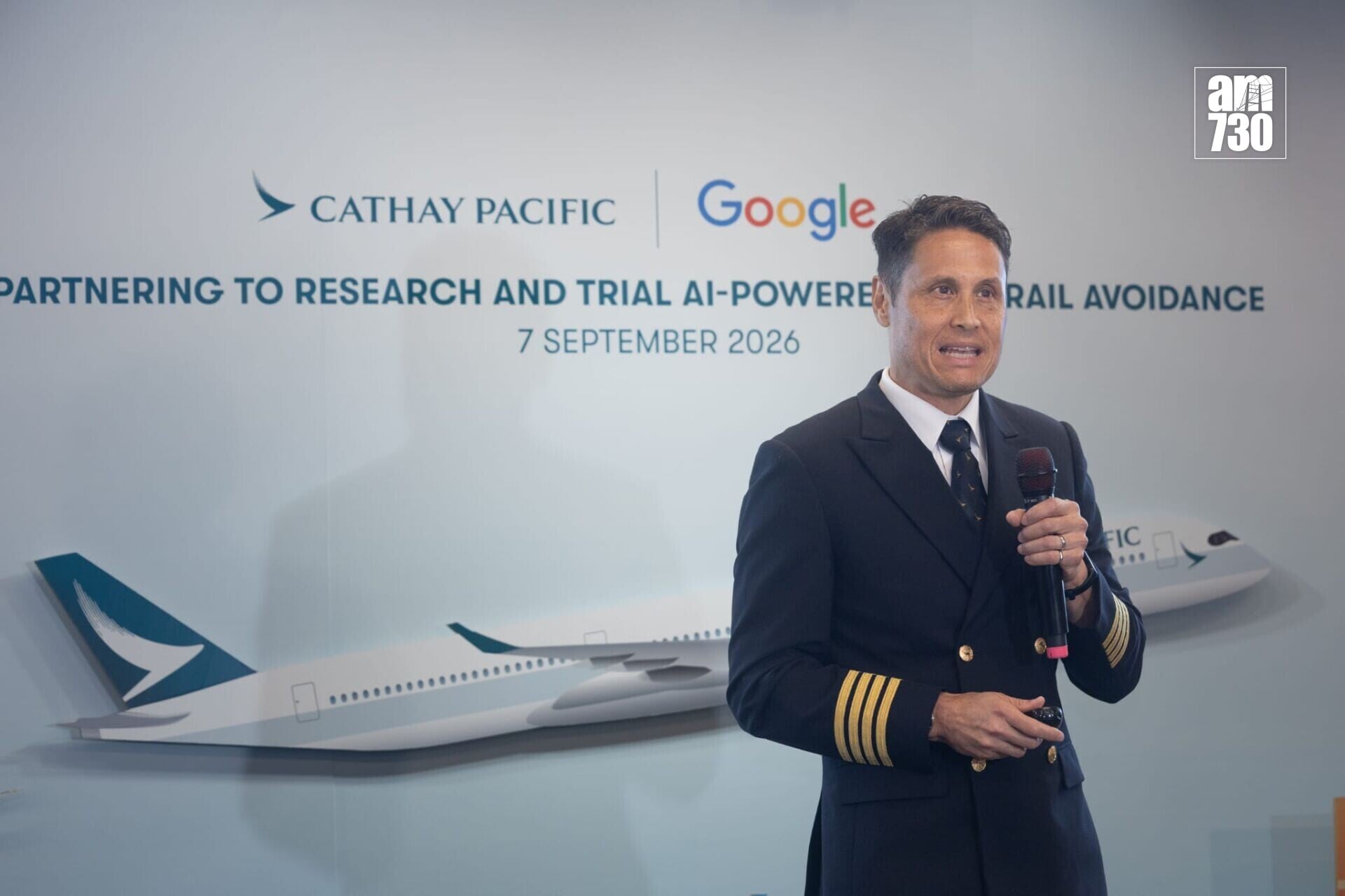 國泰航空航線營運經理Tony Pringle。(蘇文傑攝)