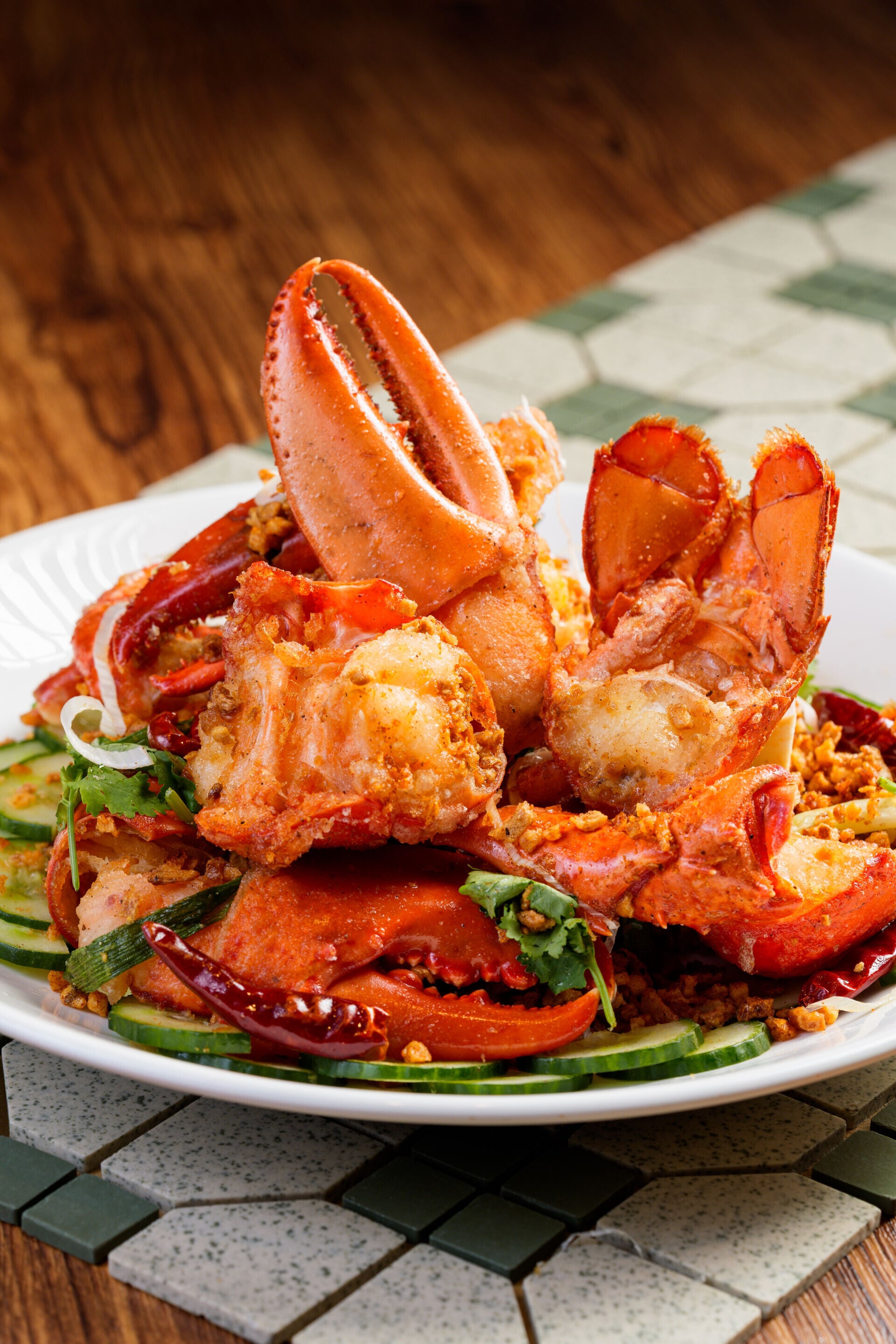 Typhoon Shelter Style Fried Lobster 避風塘炒龍蝦