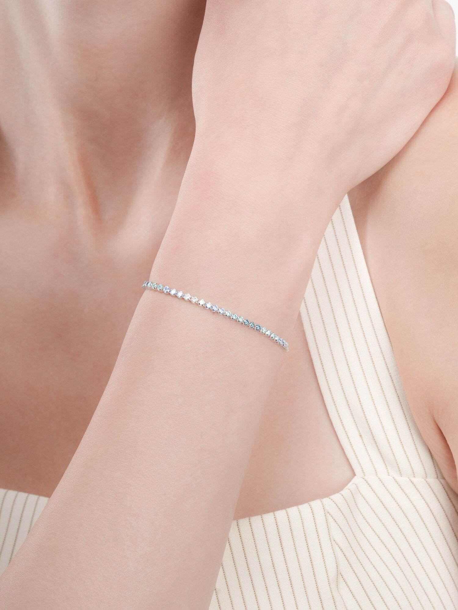 Moissanite Tennis Bracelet Winter Frost SV 3
