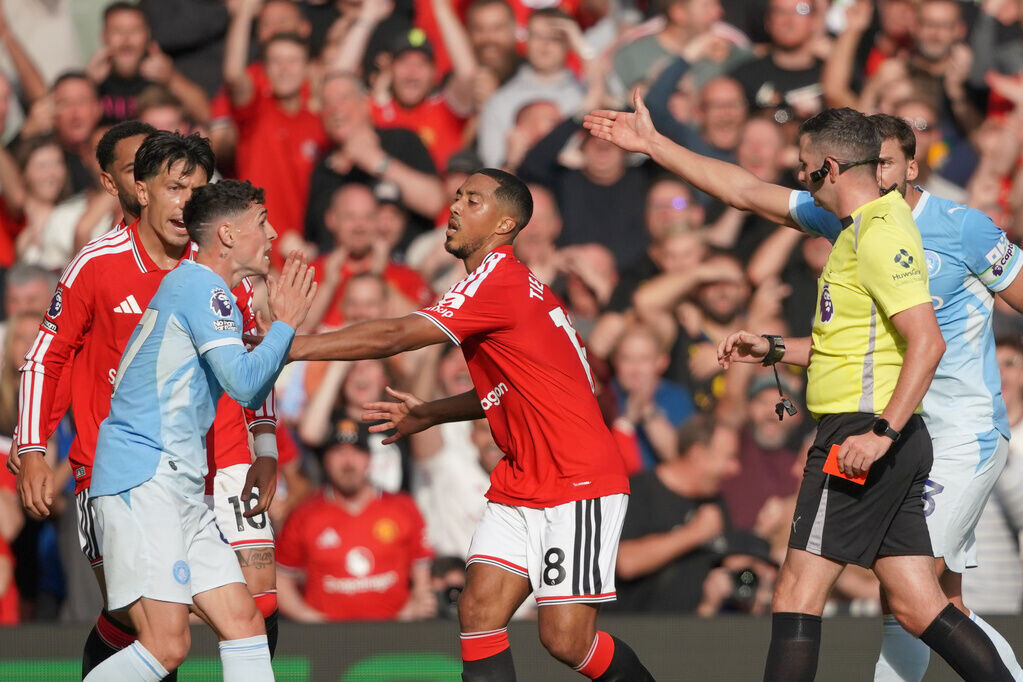 英超|菲爾科頓(Phil Foden)23分鐘領紅,令曼城大部份時間少踢一人(AP)