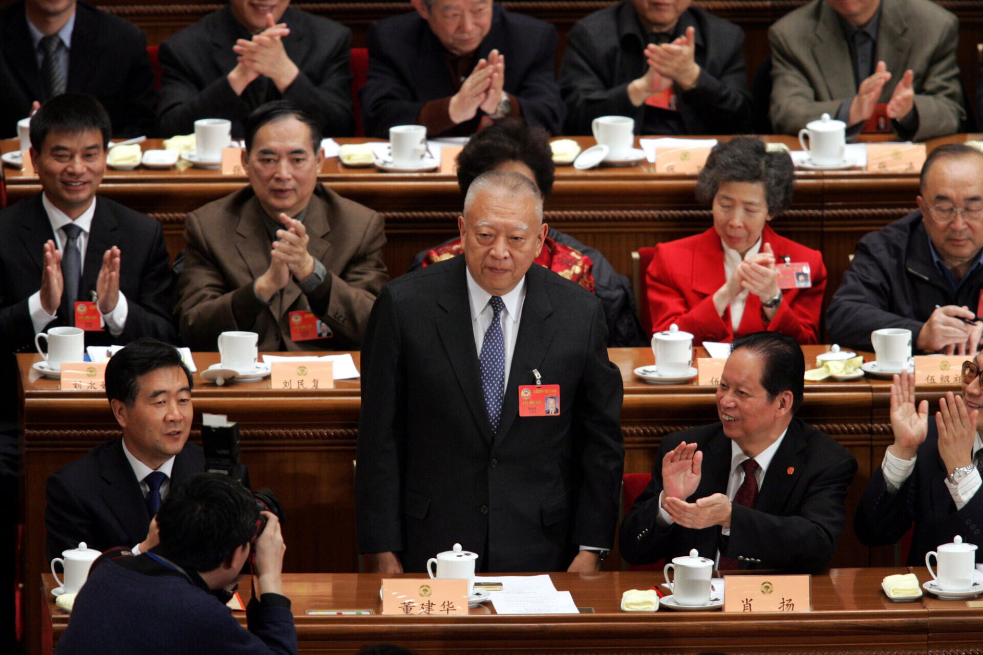 董建華獲委任為全國政協副主席,晉升國家領導人之列(美聯社資料圖片)