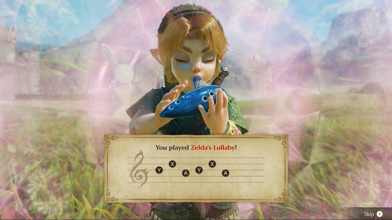 《薩爾達傳說:時之笛》可在遊戲中吹奏歌曲。