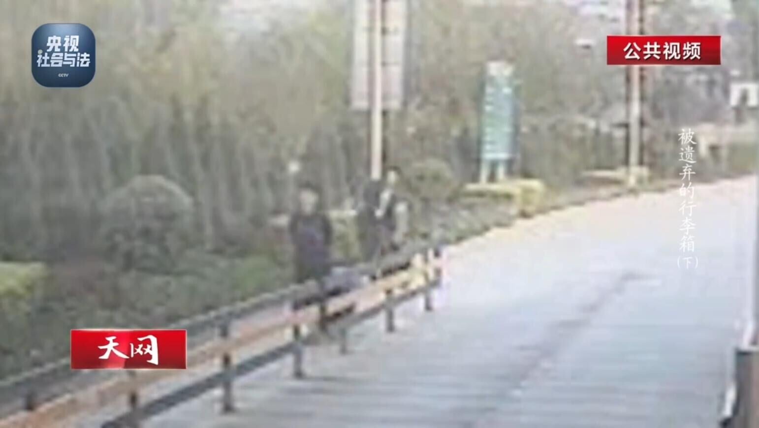 鄰居夫妻殺害女子後分屍，並購買行李箱拉至火車站棄屍。（圖／翻攝央視社會與法）