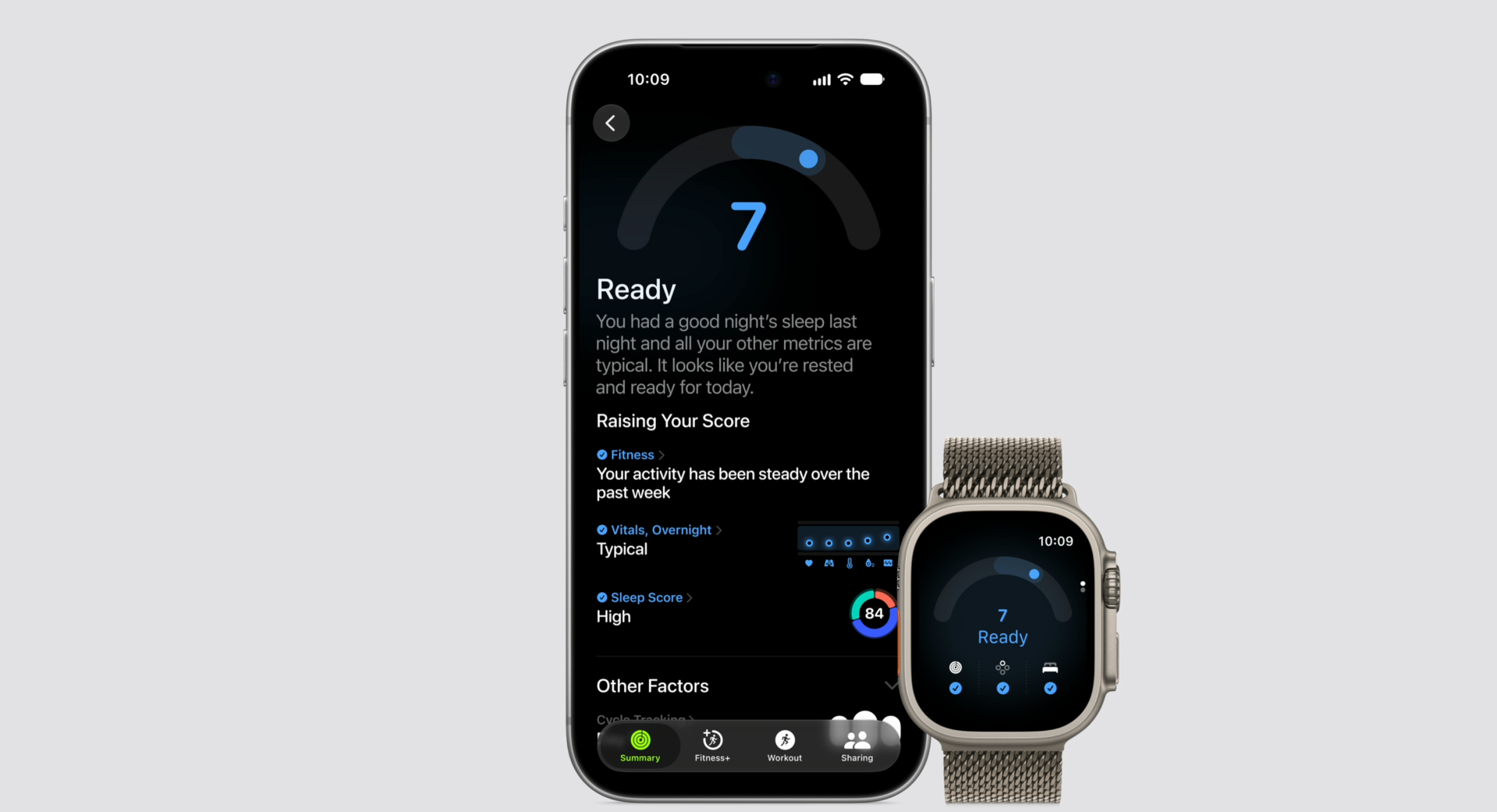 Apple Watch Series 12新增準備程度分數。