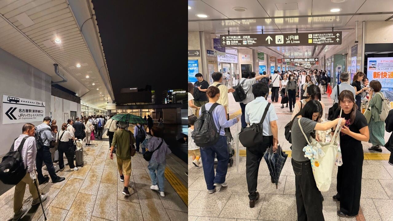 名古屋暴雨致交通系統停駛 無阻上班族返工成Threads熱話