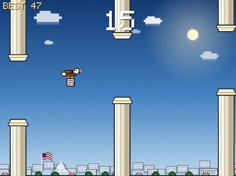 白宮網站遊戲中心仍可遊玩包括Flappy Bill和Rio Run等遊戲。(X)
