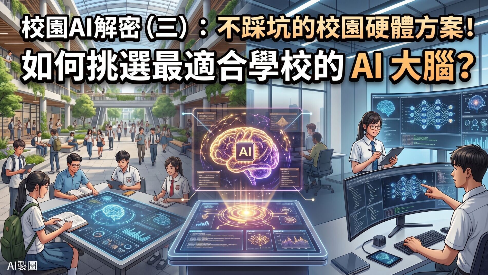 校園AI解密（三）：不踩坑的校園硬體方案！如何挑選最適合學校的 AI 大腦？