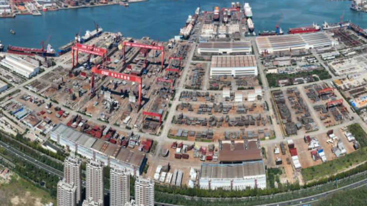 山東青島市北海造船有限公司一艘外籍貨輪靠港維修期間起火，造成重大人員傷亡(網上圖片/資料圖片)