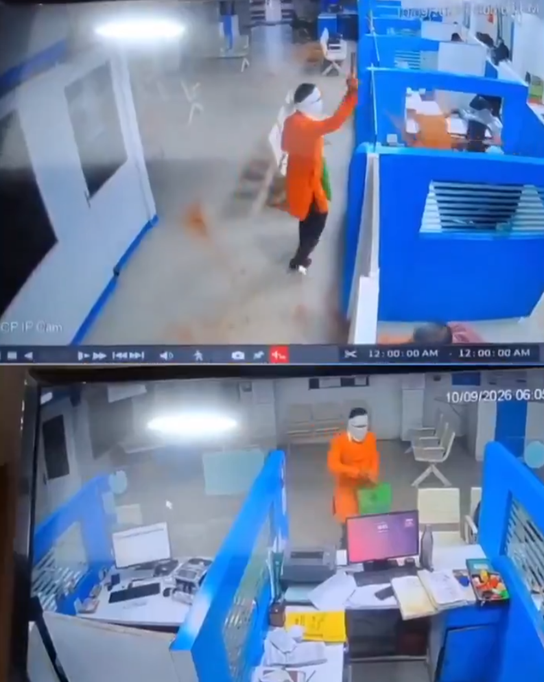 持「辣椒粉」打劫銀行 印男戴面具追著職員狂撒辣椒粉(有片)