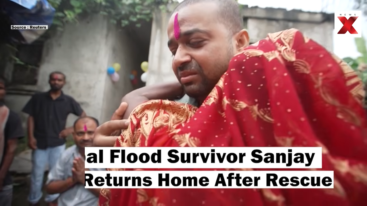 Nepal Flood Survivor Sanjay Sah Returns Home After 9 Days Trapped In Tunnel NewsX 0 4 screenshot
