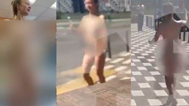 俄羅斯網紅直播全裸遊街