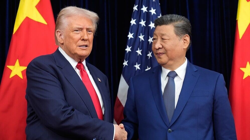 據報中方警告美方若對台軍售將取消元首峰會，特朗普：不擔心。(2025年10月30日。AP)