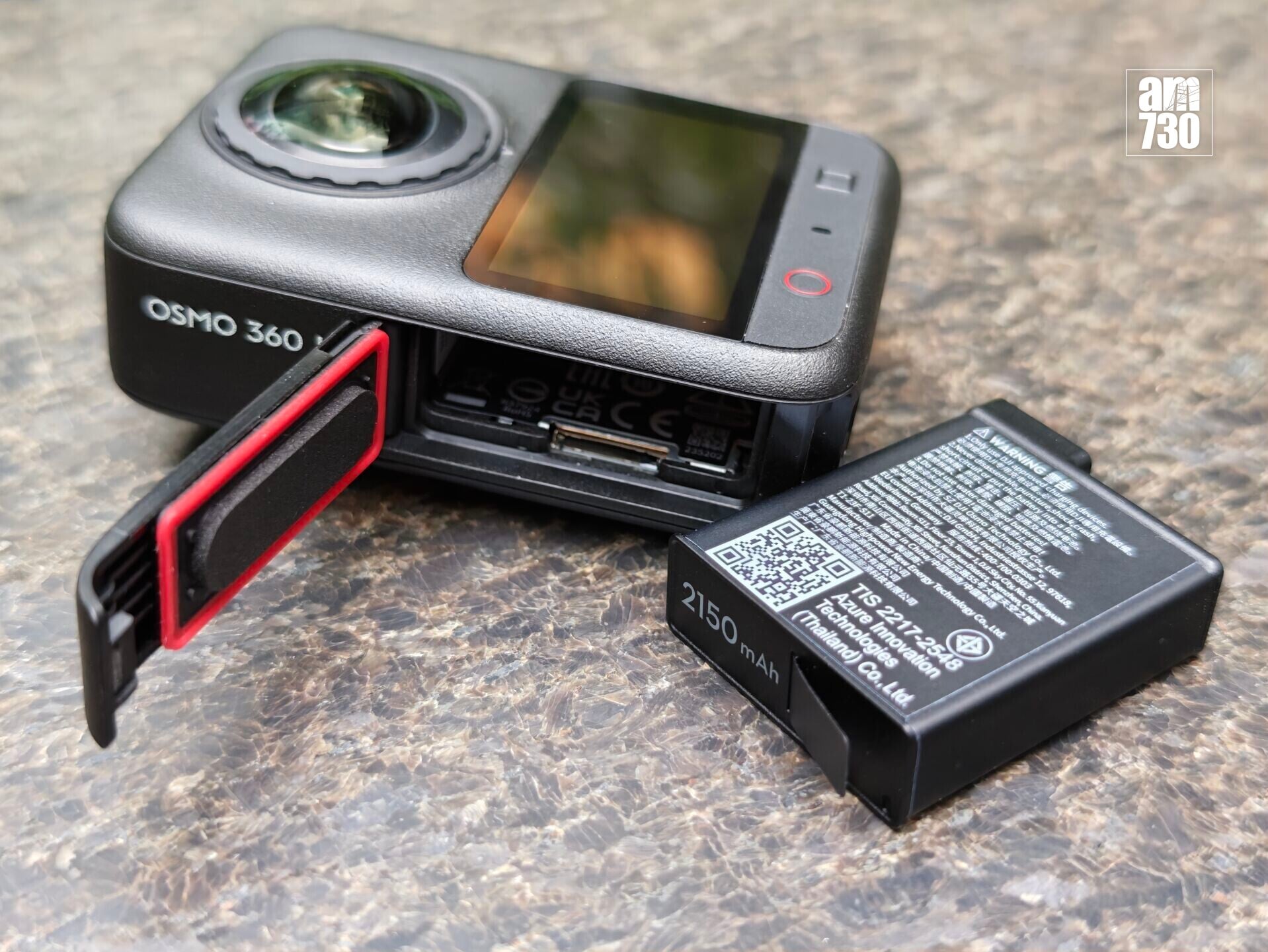 DJI Osmo 360 II電池容量為2150mAh。