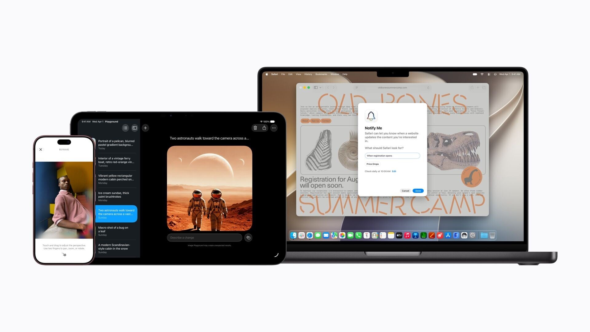新一代Apple Intelligence現已推出，將強大 AI 功能置入用户日常運用的不同app與體驗。