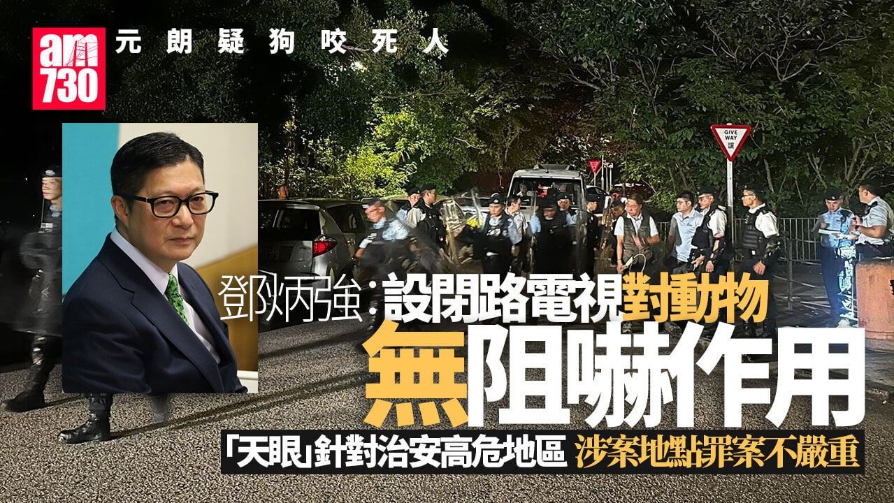 元朗疑狗咬死人｜鄧炳強：加裝「天眼」有現實難處且對動物沒有阻嚇作用