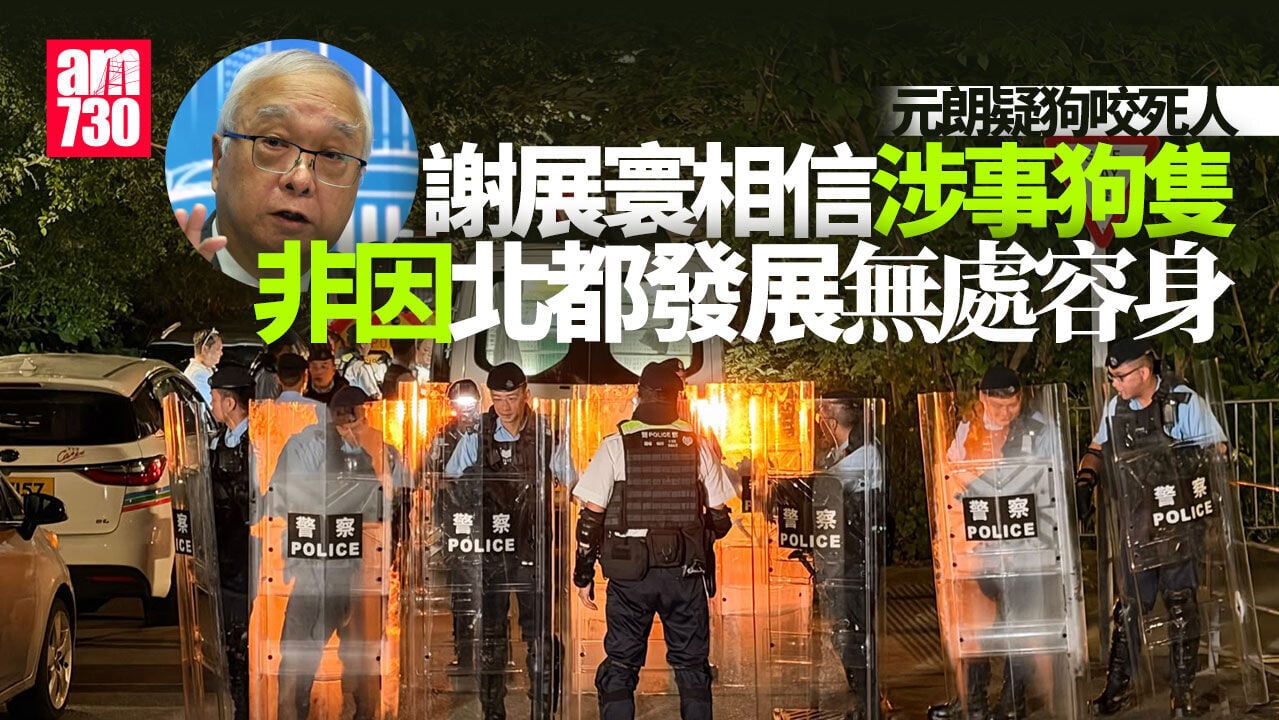 元朗疑狗咬死人｜謝展寰：對事件感傷痛　料涉事狗隻非因北都發展無處容身