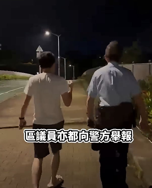 西貢區議員張美雄指將軍澳深夜不時有「子彈仔」童黨出沒橫行,故於深夜時份親身於現場追截有關人士,同時向警方舉報,希望能制止噪音。(張美雄FB)
