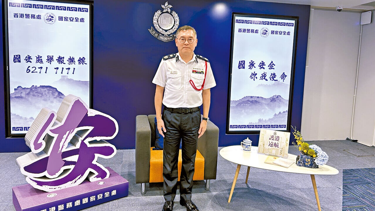 簡啟恩強調對付軟對抗不等同打壓言論自由。(朱慧恩攝)