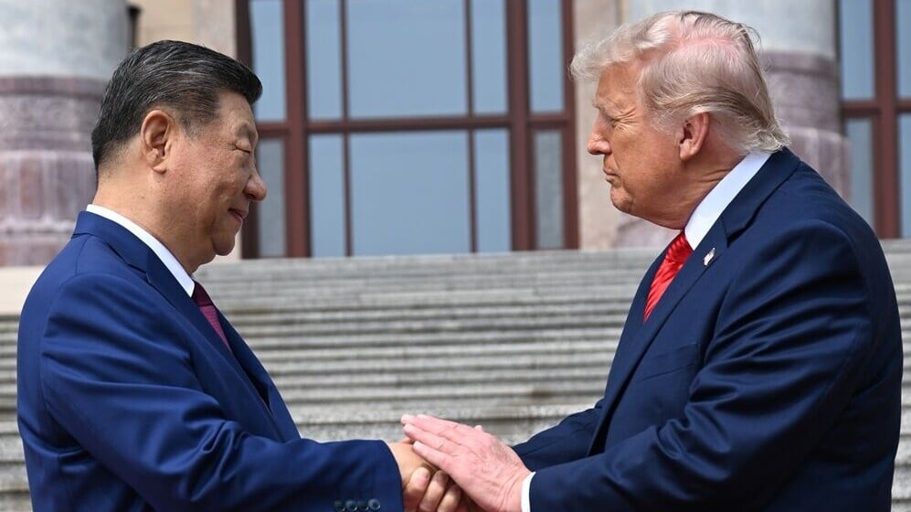 美方公布習近平訪問行程，特朗普基地迎接，動用近480名美軍。(AP)