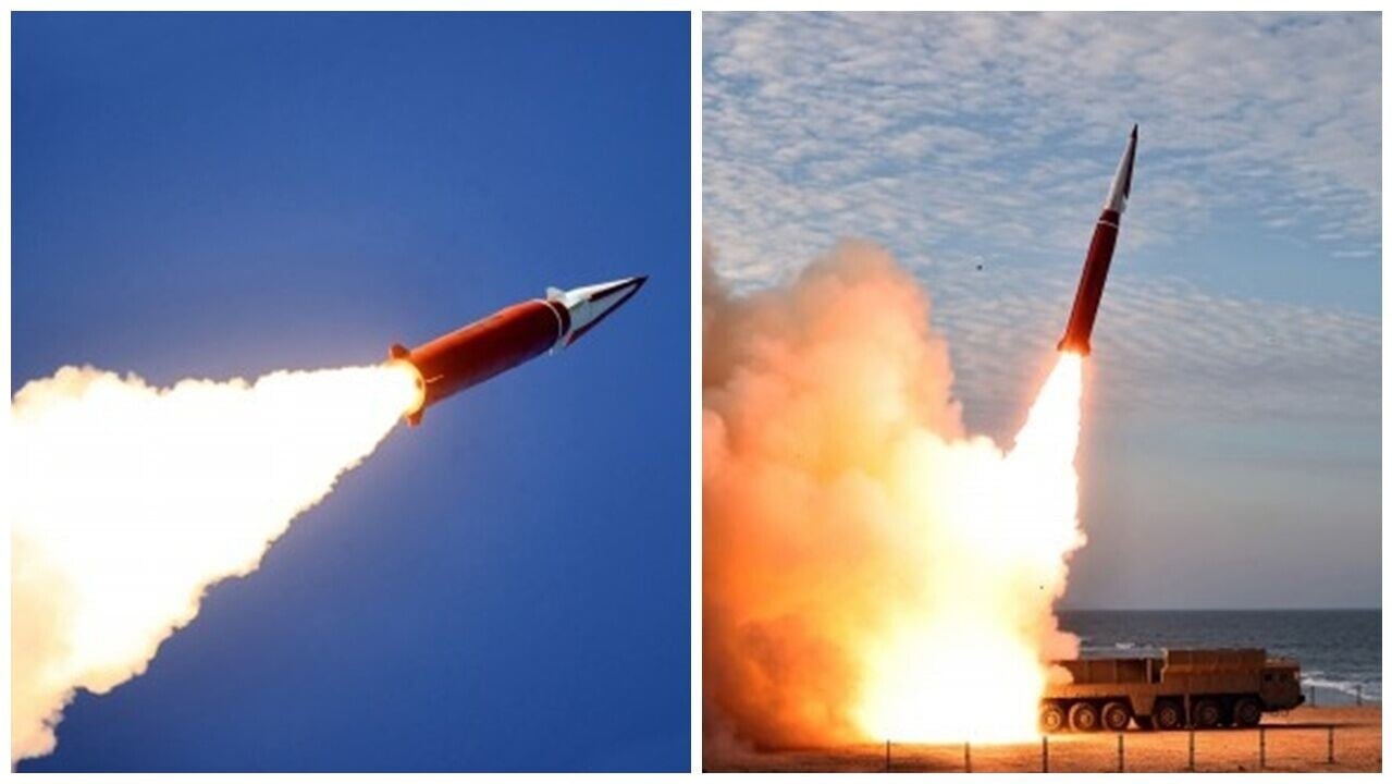 朝鮮半島，北韓進行型戰鬥武器系統試驗。(朝中社)