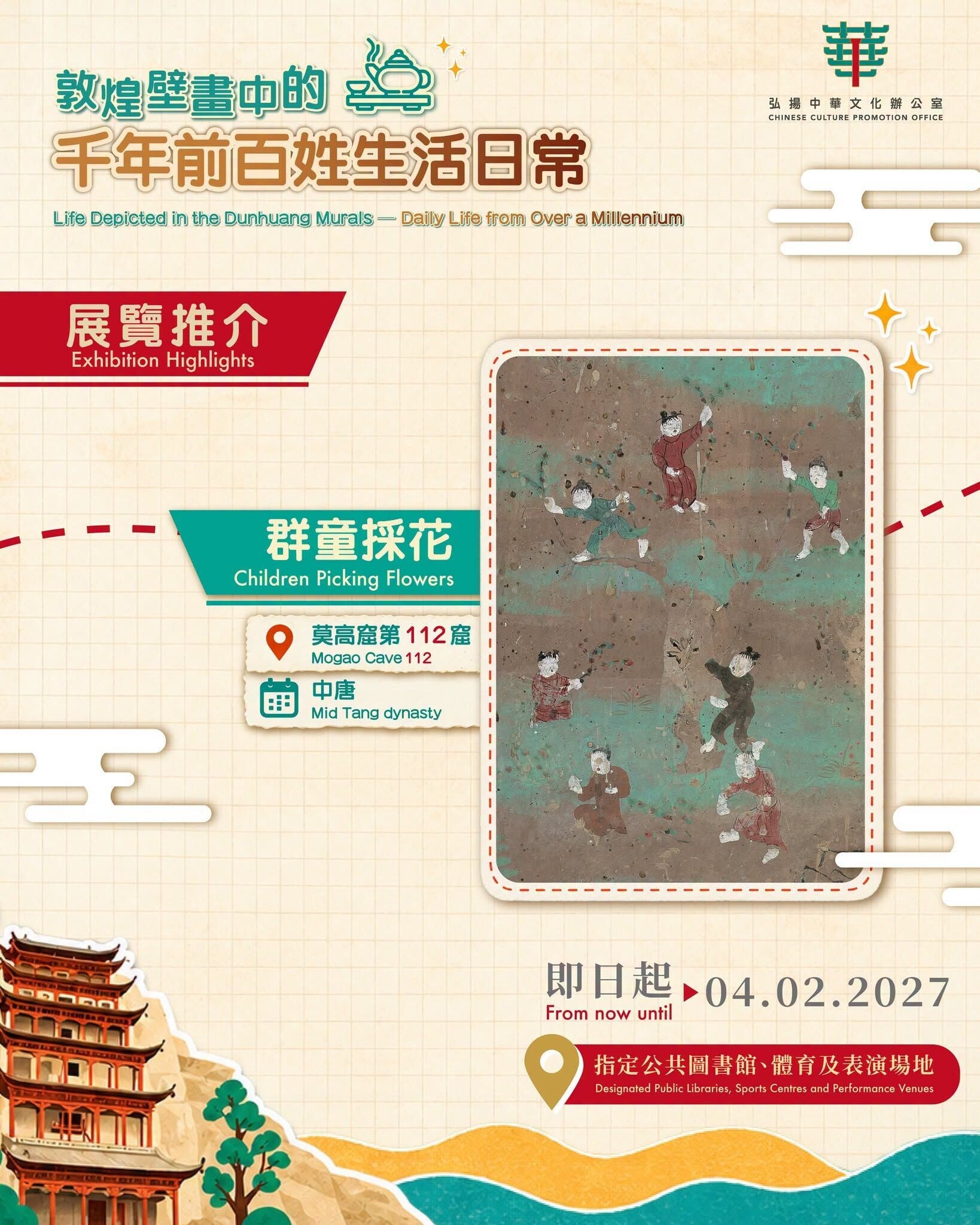 敦煌石窟壁畫中的隋唐盛世展 1