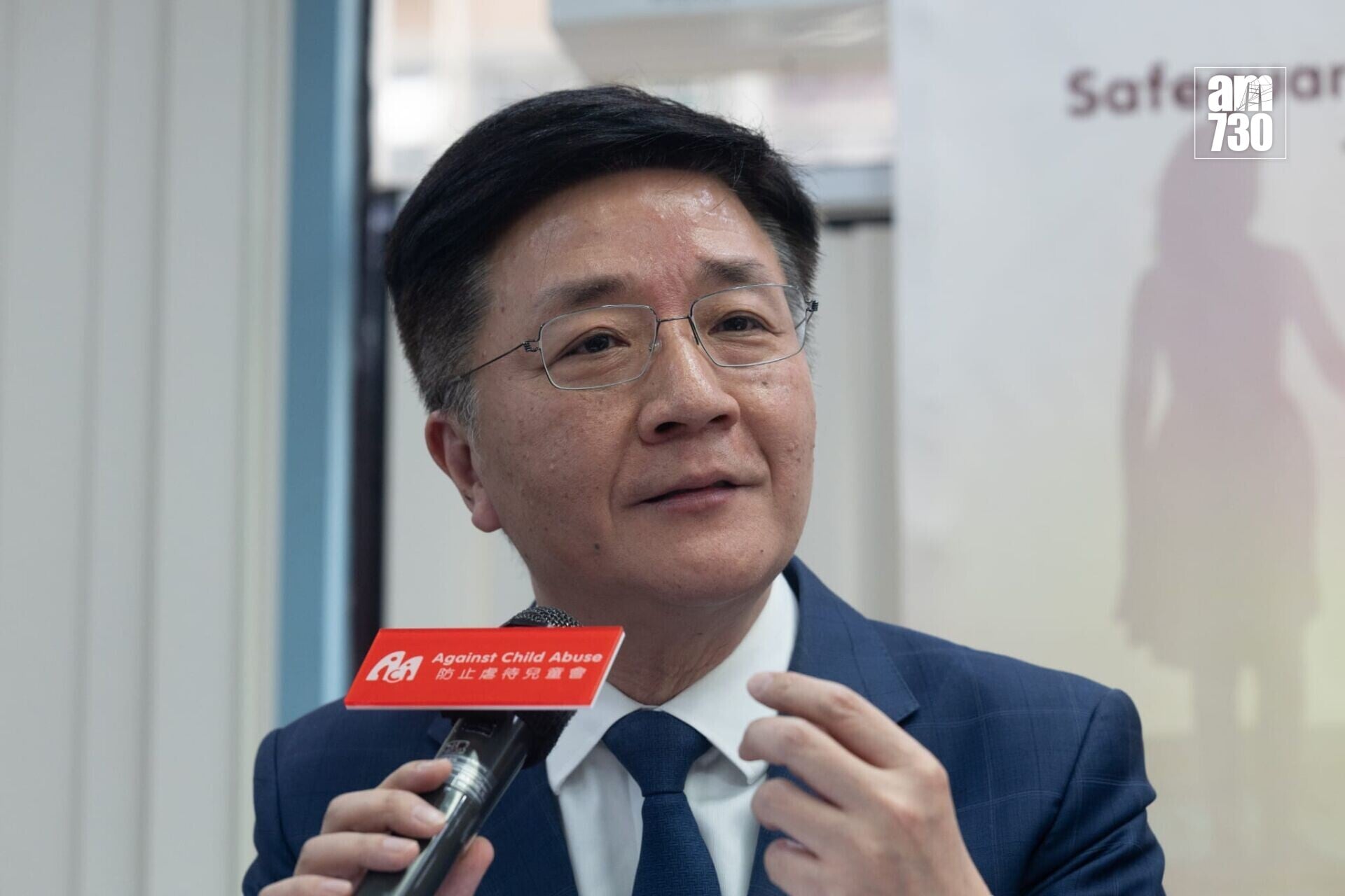 防止虐待兒童會今日舉行記者會,指本港於過去6年,各類虐待兒童個案均錄得明顯升幅(蘇文傑攝)