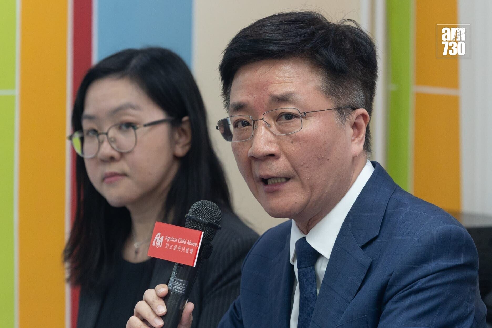 防止虐待兒童會今日舉行記者會,指本港於過去6年,各類虐待兒童個案均錄得明顯升幅(蘇文傑攝)