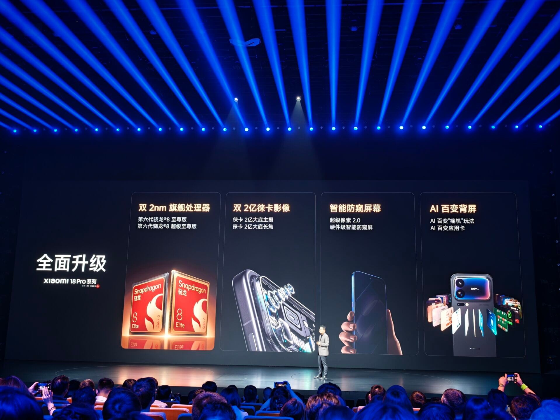 小米Xiaomi 18 Pro系列主要升級。