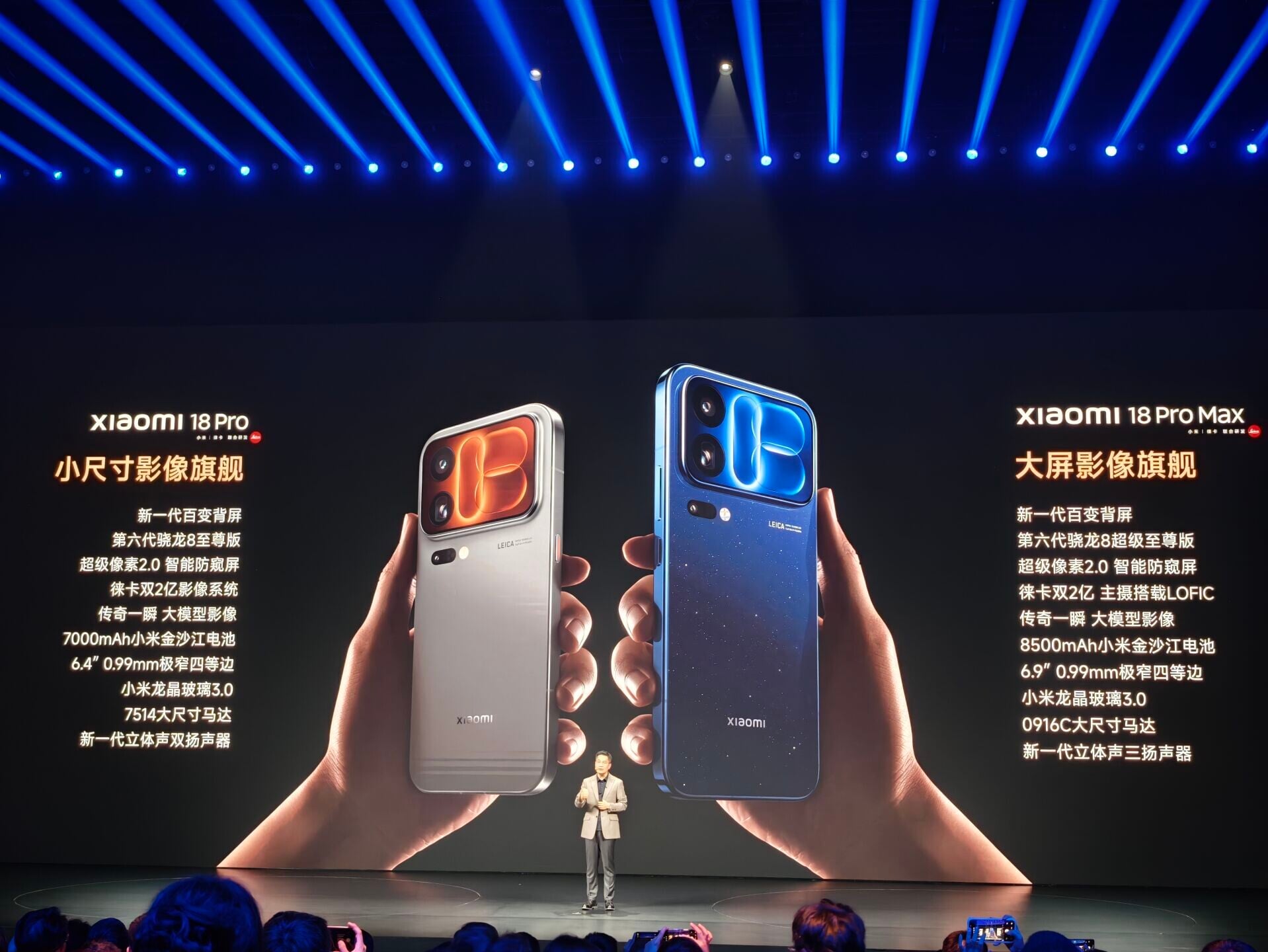 小米Xiaomi 18 Pro系列分別。