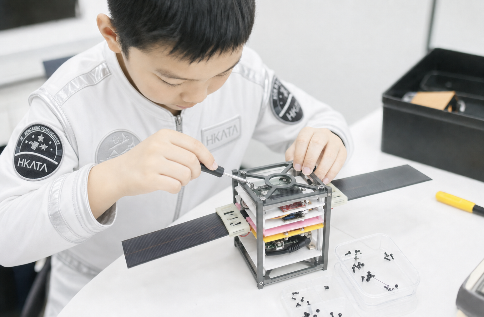 圖片五:「中小學組 AI 航天工程挑戰賽」 1U 立方衛星