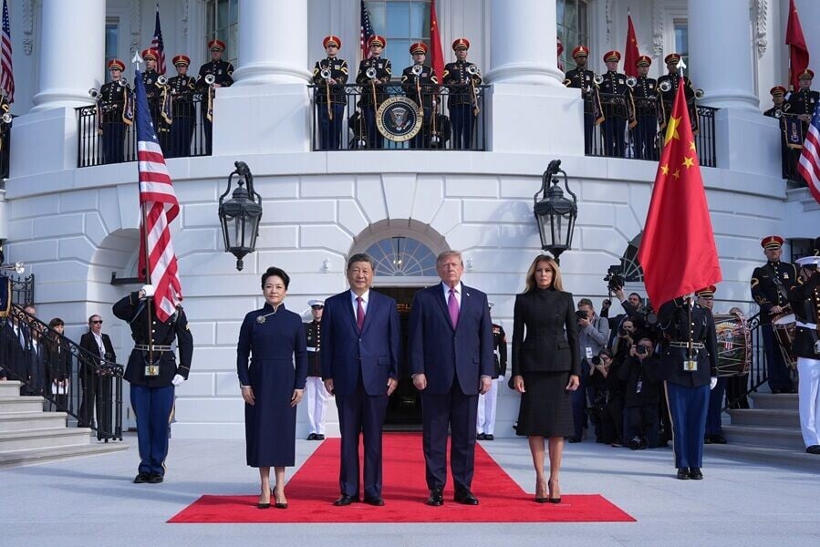 習特會|習近平抵達白宮出席歡迎儀式