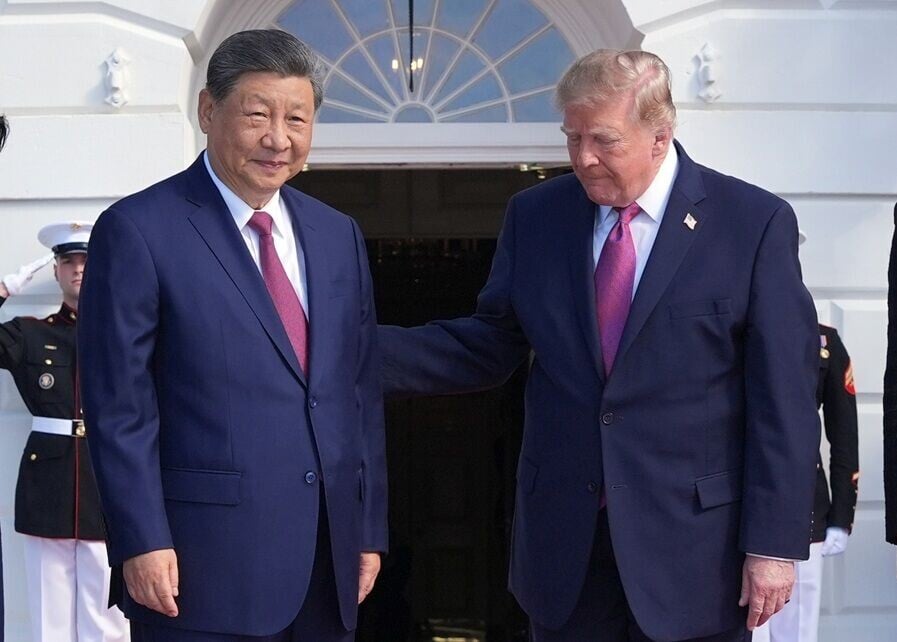 習特會|習近平抵達白宮出席歡迎儀式