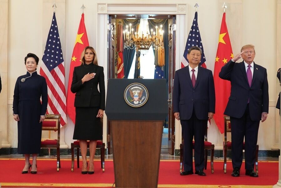 習特會|習近平抵達白宮出席歡迎儀式