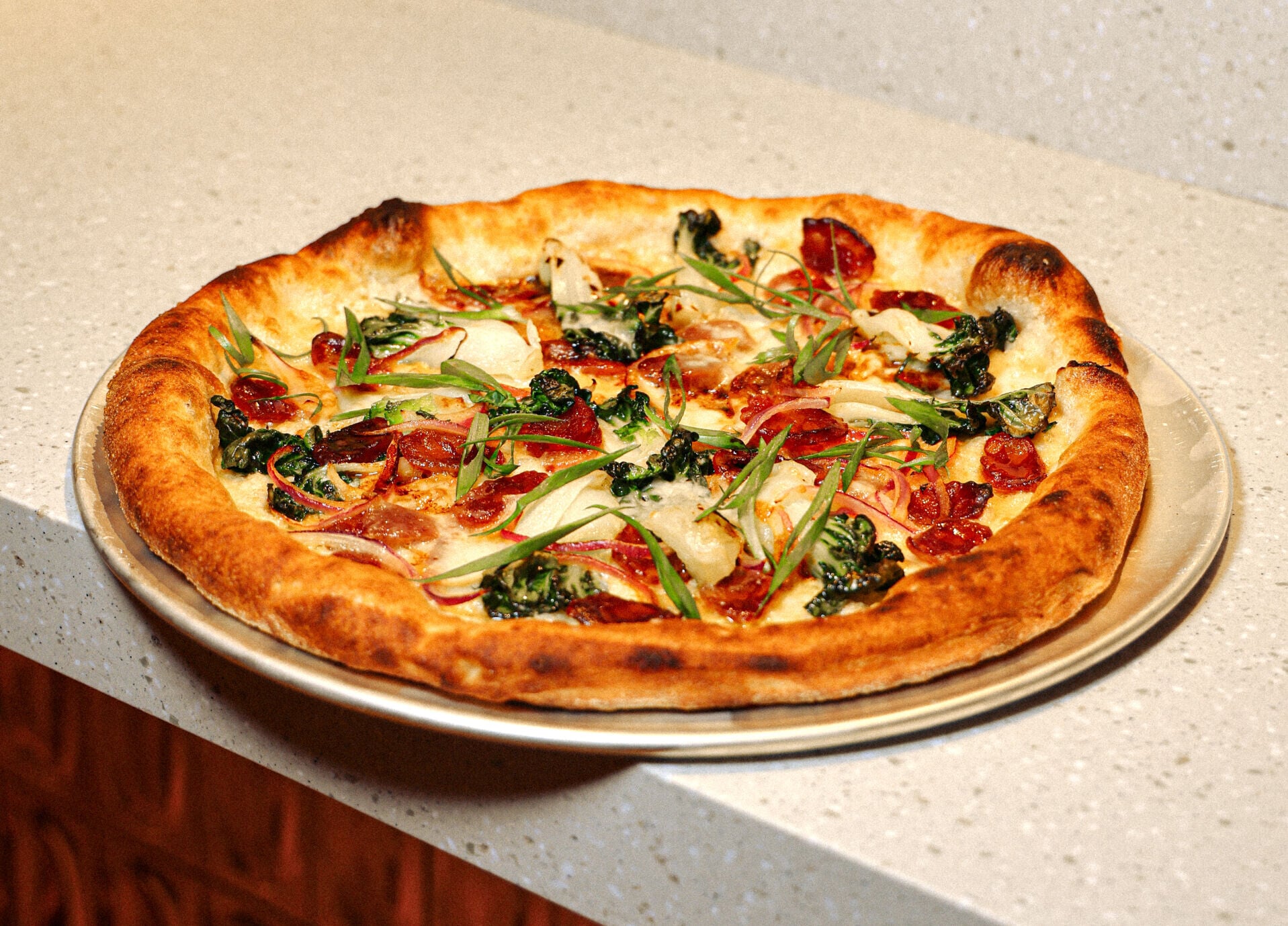 Lap Cheong Pizza 臘腸薄餅 2