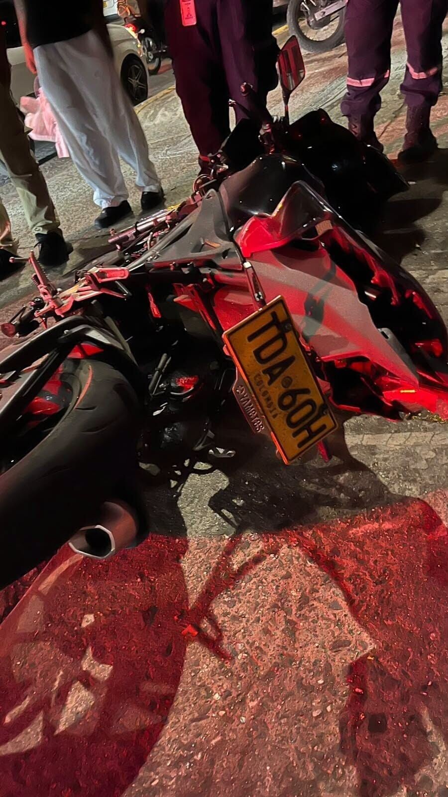 哥倫比亞22歲女網紅Isabella Cruz Murillo駕駛電單車慘死現場