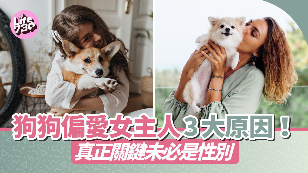 狗狗偏愛女主人3大原因！真正關鍵未必是性別