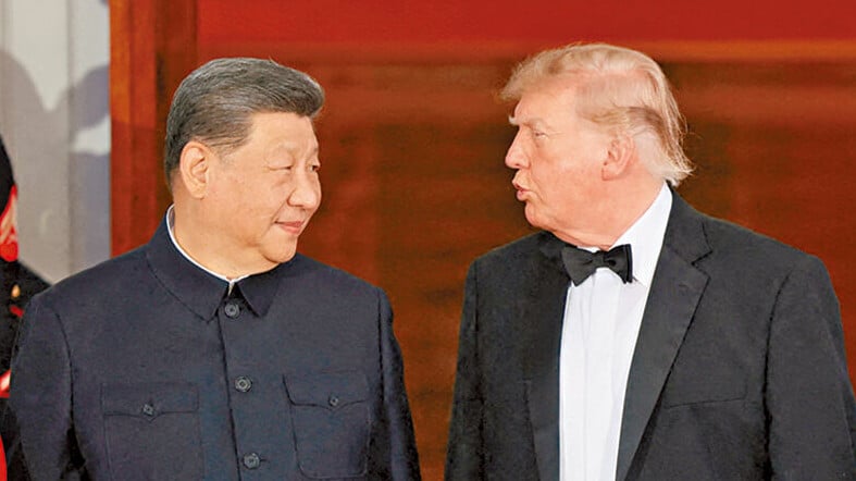習近平上周訪華盛頓與特朗普會面後，中美公布減關稅安排。(美聯社)