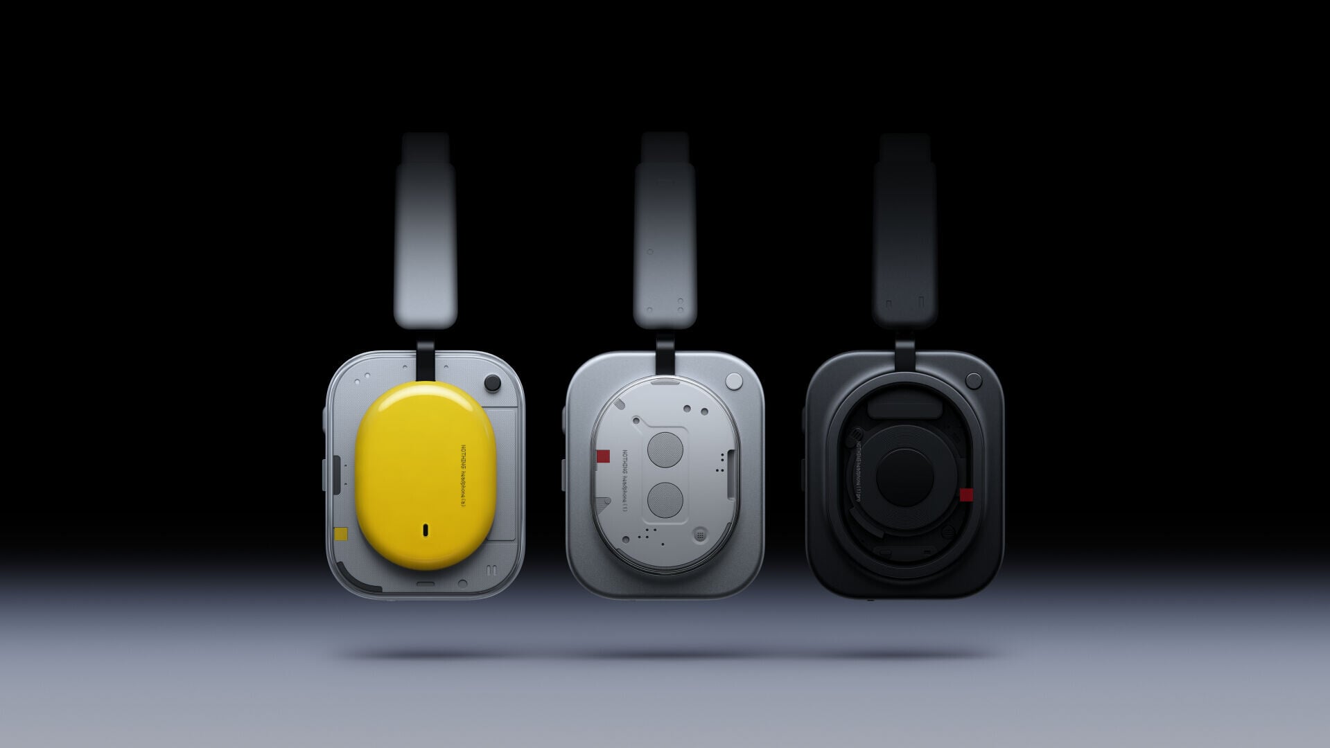 Nothing Headphone (a)、Headphone (1)及Headphone (1) Pro。
