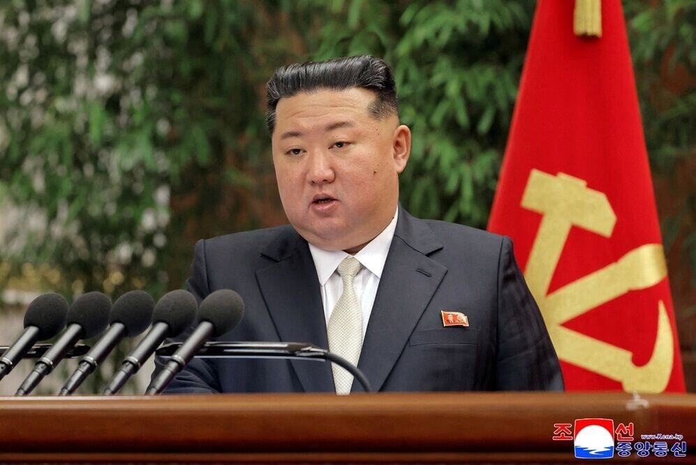 金正恩嫌黨宣傳太老套,下令創新抗韓流。(朝中社)