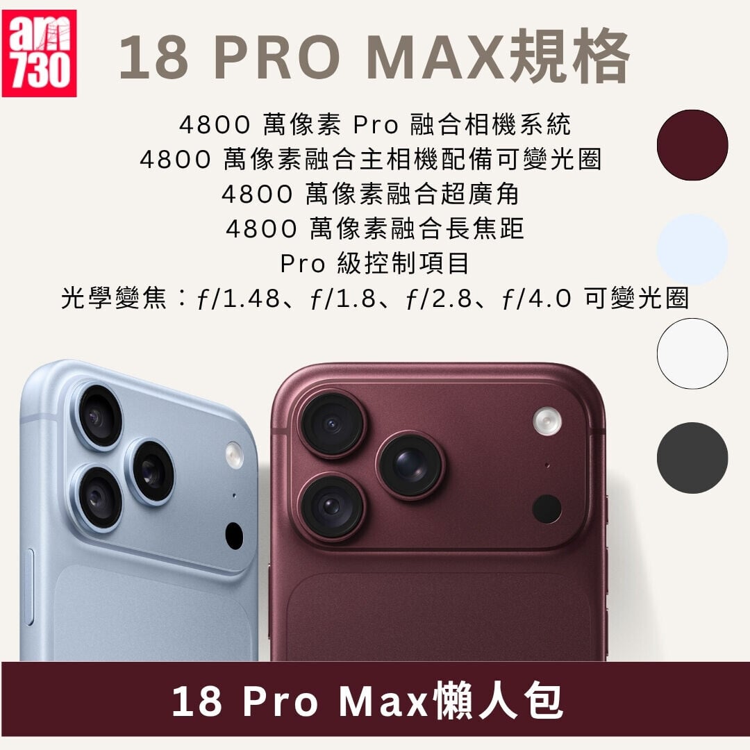 iPhone 18 Pro Max懶人包