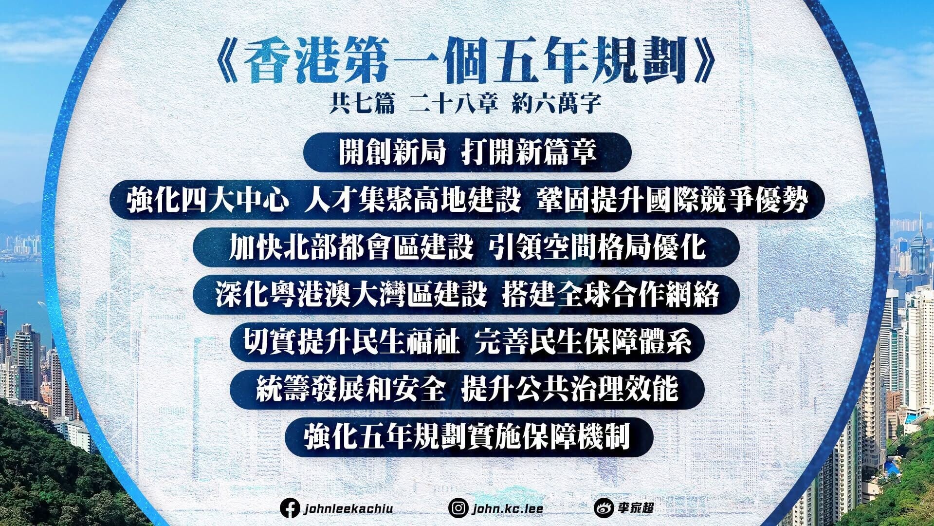五年規劃・施政報告懶人包