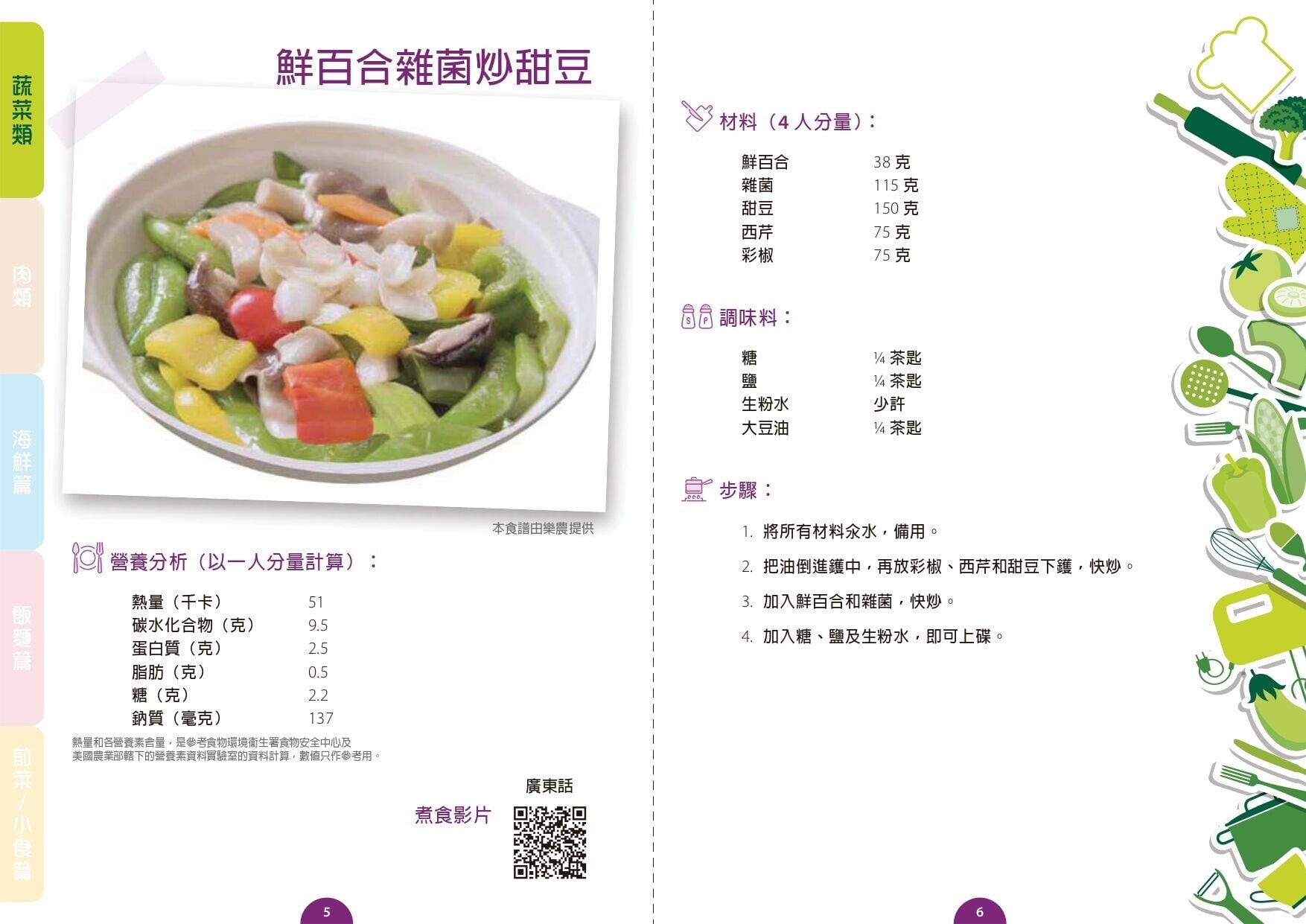 鮮百合雜菌炒甜豆食譜