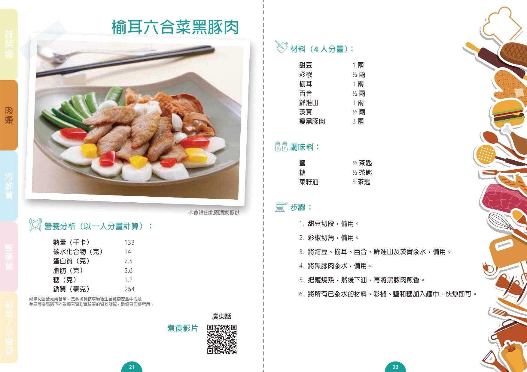 榆耳六合菜黑豚肉食譜